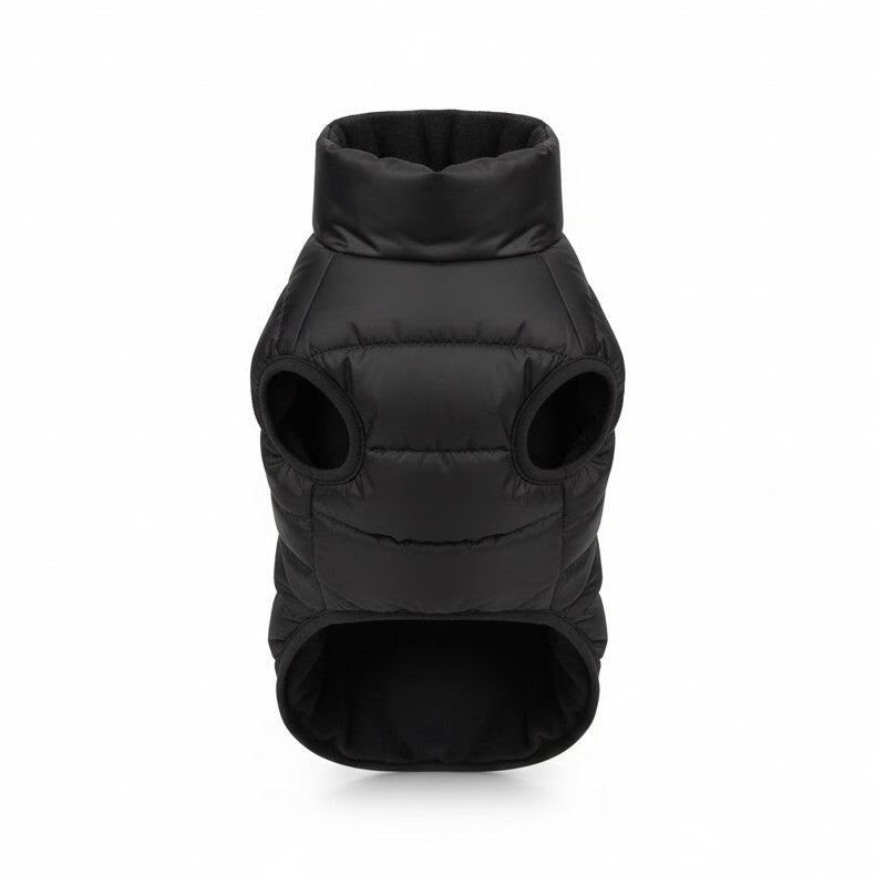 Gewatteerde hondenjas met hoge kraag