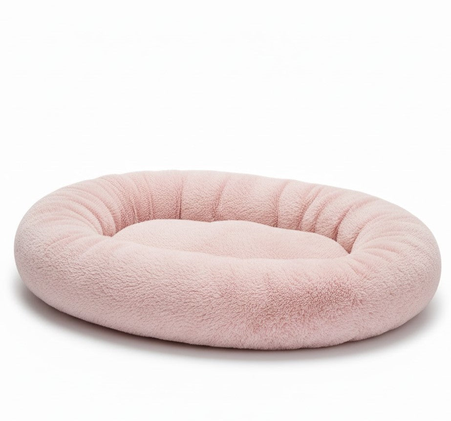 Ovaal huisdierbed met verhoogde rand