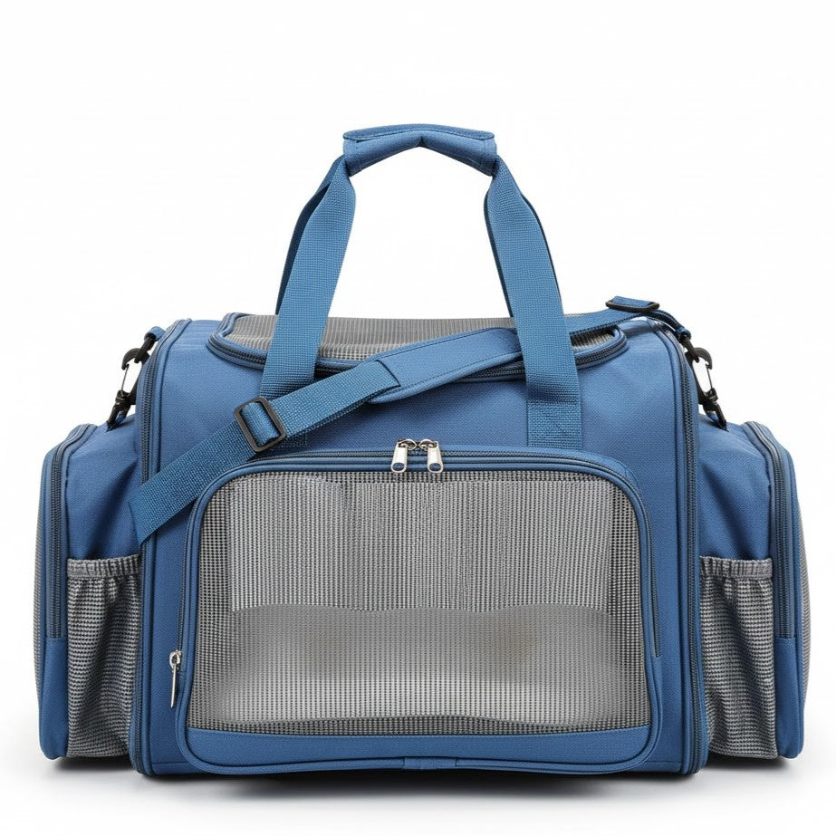 Draagbare reistas voor huisdieren met opbergvakken