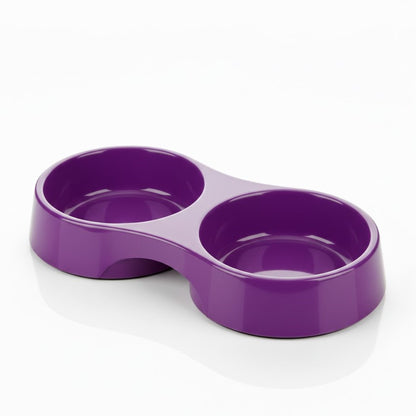 Dubbele voerbak voor huisdieren voor voer en water