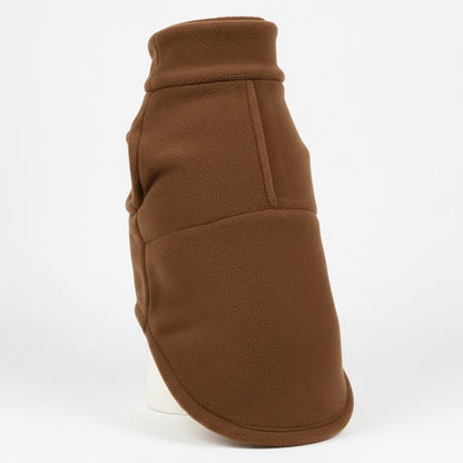 Hondenjas van fleece met hoge kraag