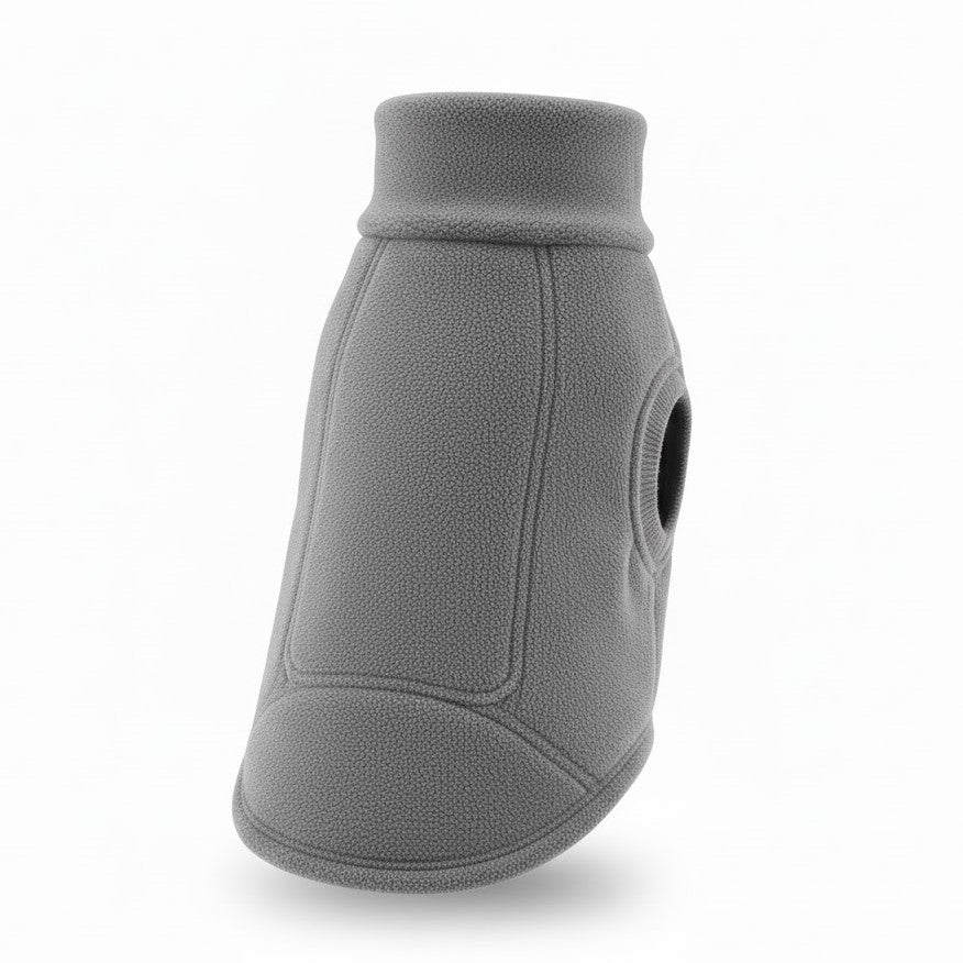 Hondenjas van fleece met hoge kraag