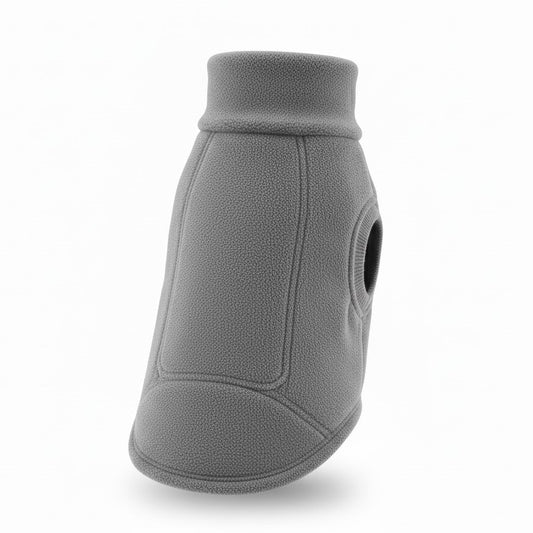 Hondenjas van fleece met hoge kraag