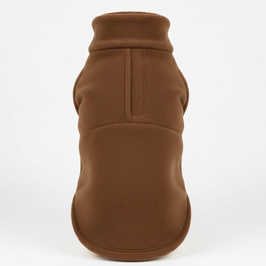 Hondenjas van fleece met hoge kraag