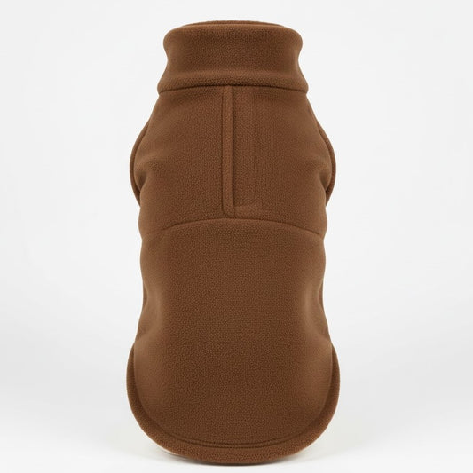 Hondenjas van fleece met hoge kraag