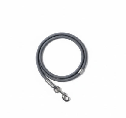 Hondenriem met ronde lijn en metalen afwerking