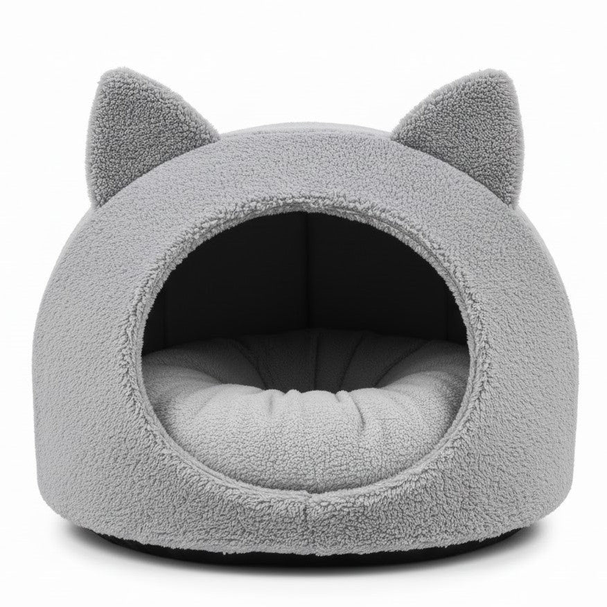 Kattenoorvormig huisdierbed