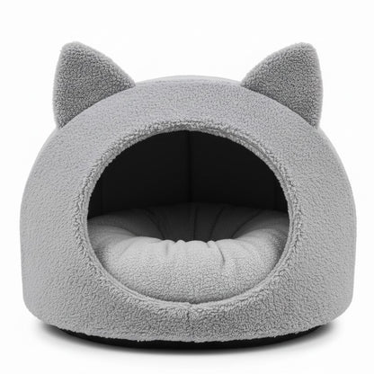 Kattenoorvormig huisdierbed