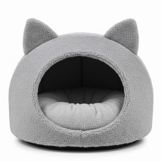 Kattenoorvormig huisdierbed