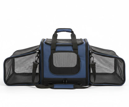 Uitbreidbare reistas voor huisdieren met open zijkanten