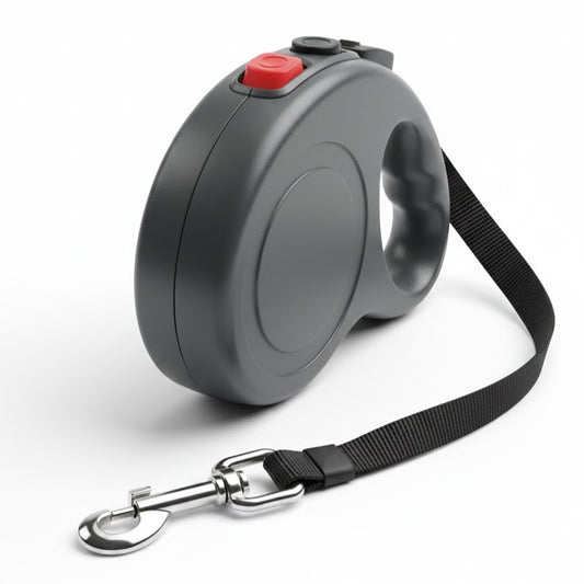 Uittrekbare hondenriem met kunststof behuizing